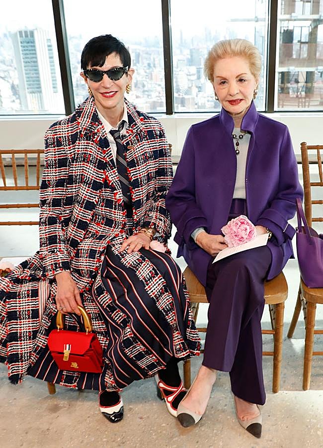 Imagen - Amy Fine Collins y Carolina Herrera. / GTRES
