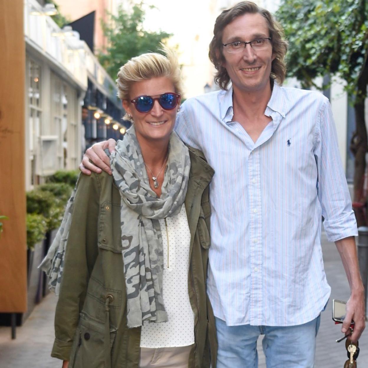 Fernando Gómez-acebo con su prima María Zurita en una foto de archivo.