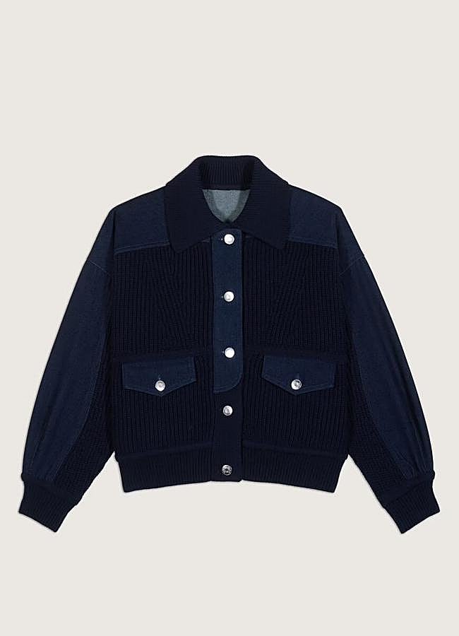 Imagen - Chaqueta de manga larga con mezcla de lana y denim de Ba&sh.