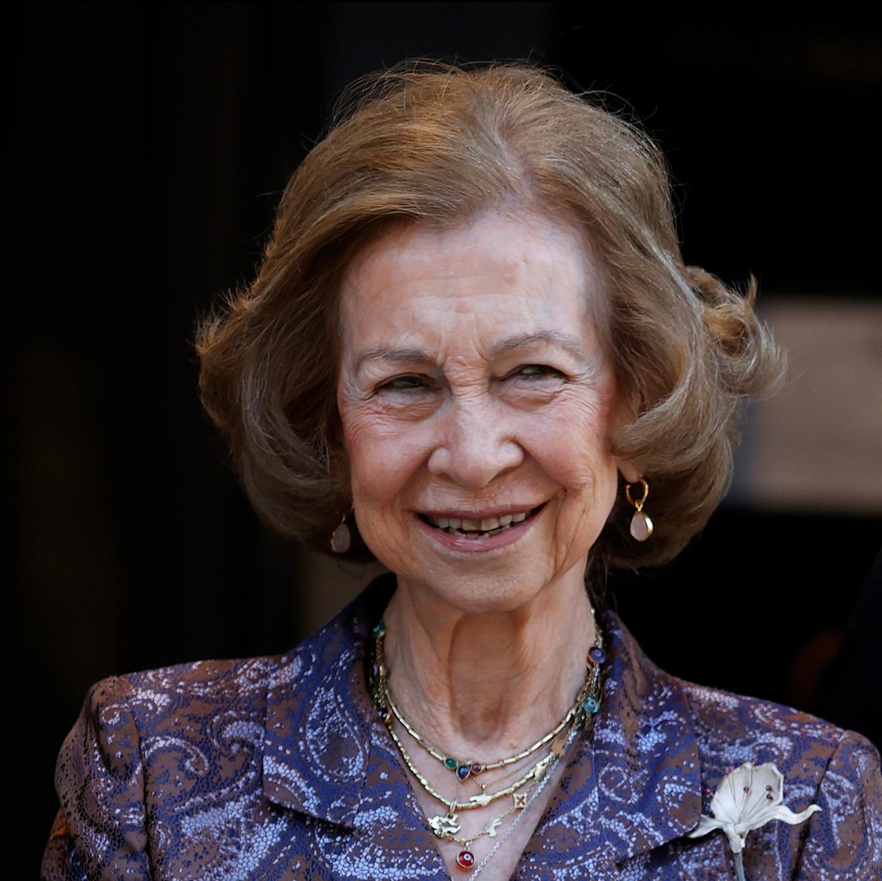 La reina Sofía, en Mallorca. 