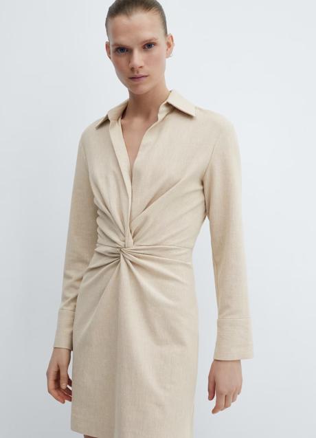 Imagen - Vestido drapeado de Mango (39,99 euros)