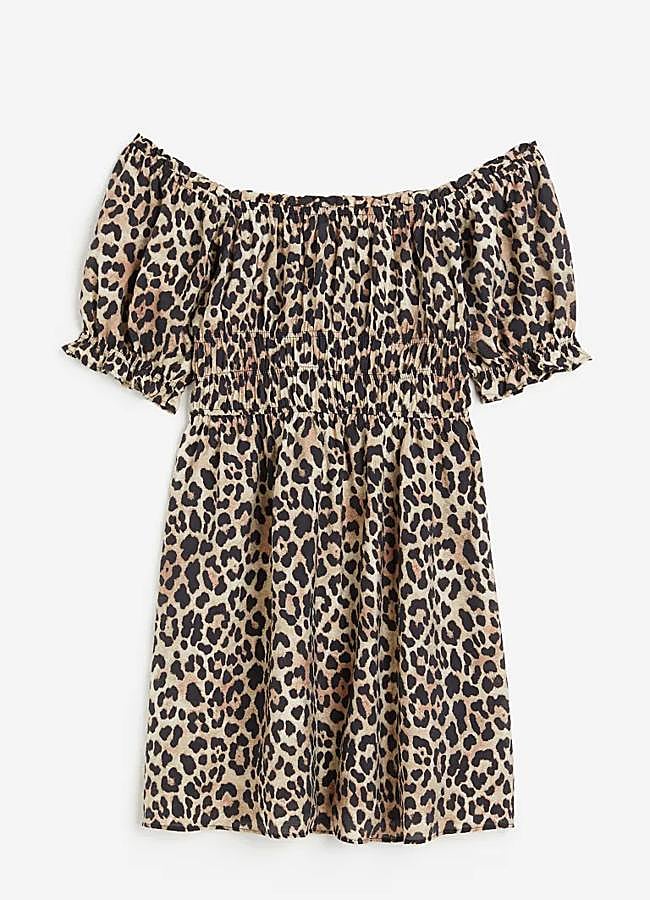 Imagen - Vestido mini con hombros al descubierto de H&M.