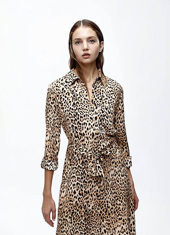 Imagen - Vestido camisero en animal print