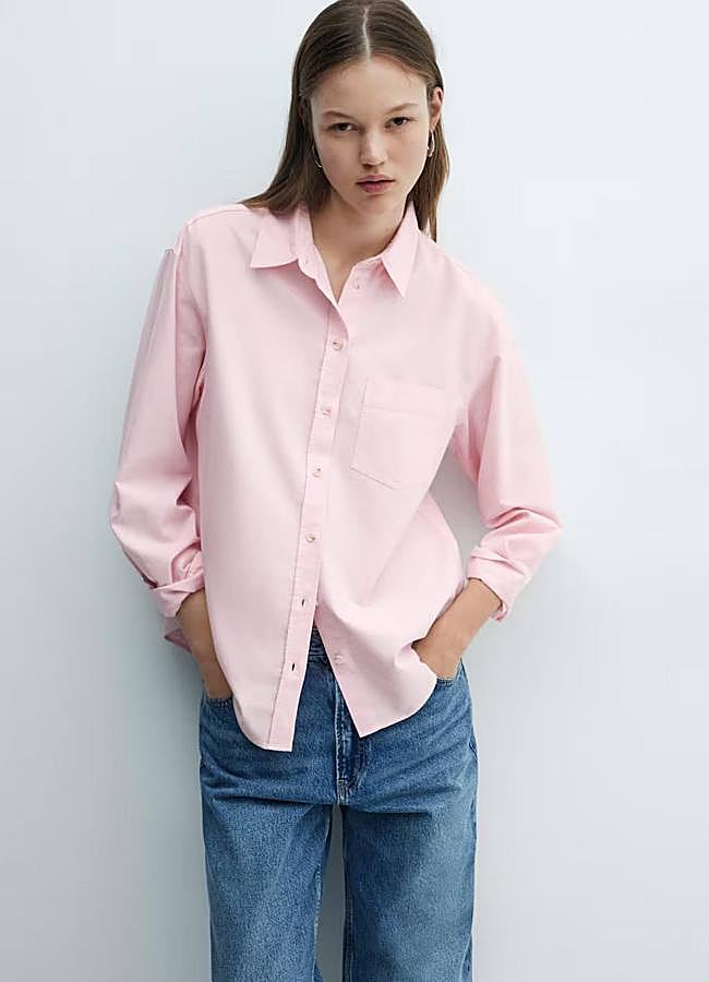 Imagen - Camisa rosa estilo oxford