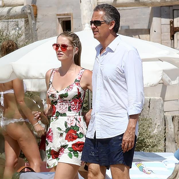 Kitty Spencer y su marido, el millonario sudafricano Michael Lewis. 