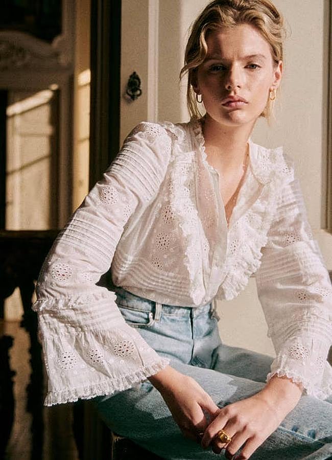 Imagen - Blusa blanca romántica