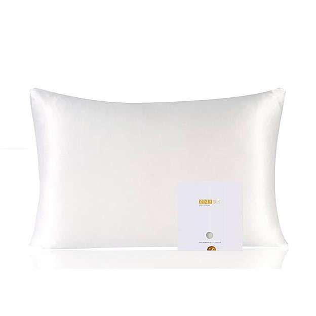 Funda de almohada de seda 100 % de Zimasilk. Precio: 30,99 euros