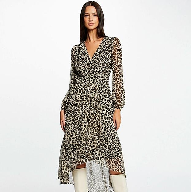 Vestido estampado de leopardo de Morgan