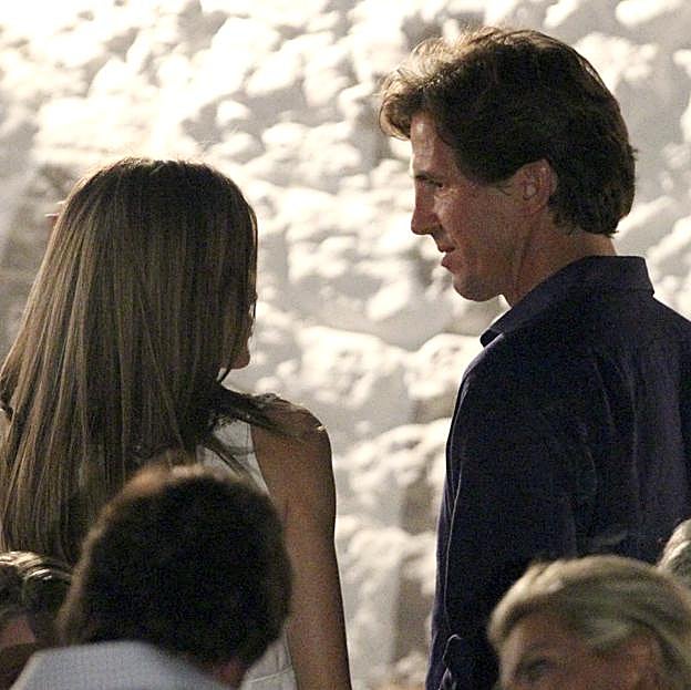 Pablo de Grecia y Letizia conversan durante la cena previa a la boda de Nicholas de Grecia y Tatiana Blatnik.