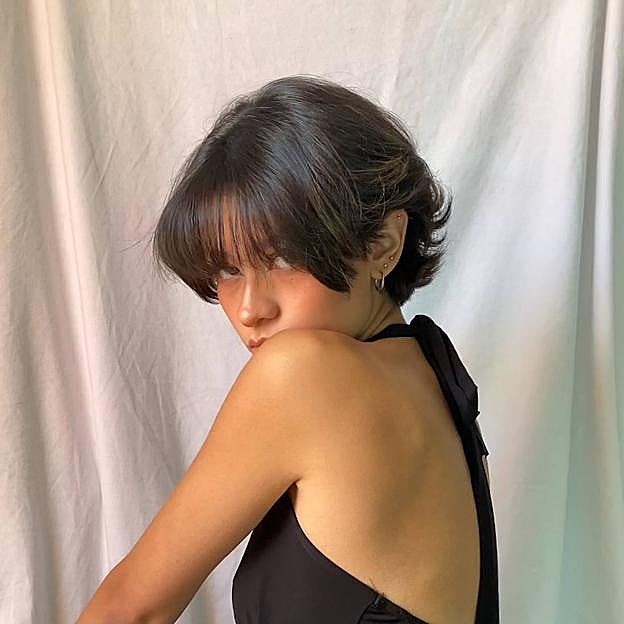 Corte de pelo garçon bixie con flequillo