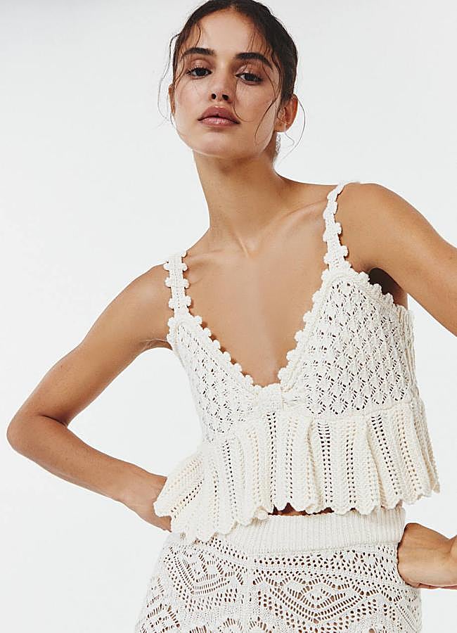 Imagen - Top de crochet con volante