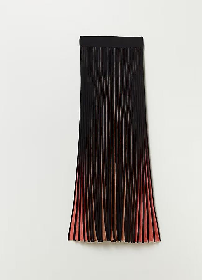 Imagen - Falda de tablas bicolor de Sfera, 35,99 euros.