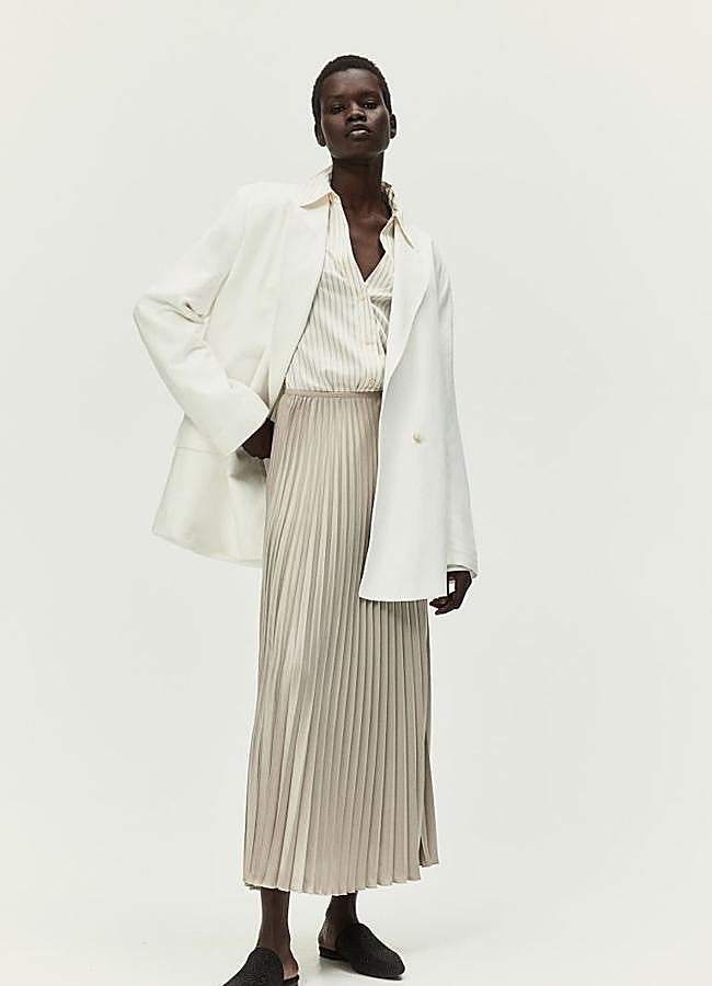 Imagen - Falda dorada de H&M, 39,99 euros.