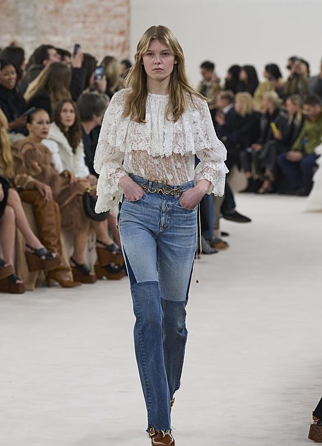 Imagen - Desfile de Chloé de otoño-invierno 24/25. Foto: Launchmetrics spotlight.