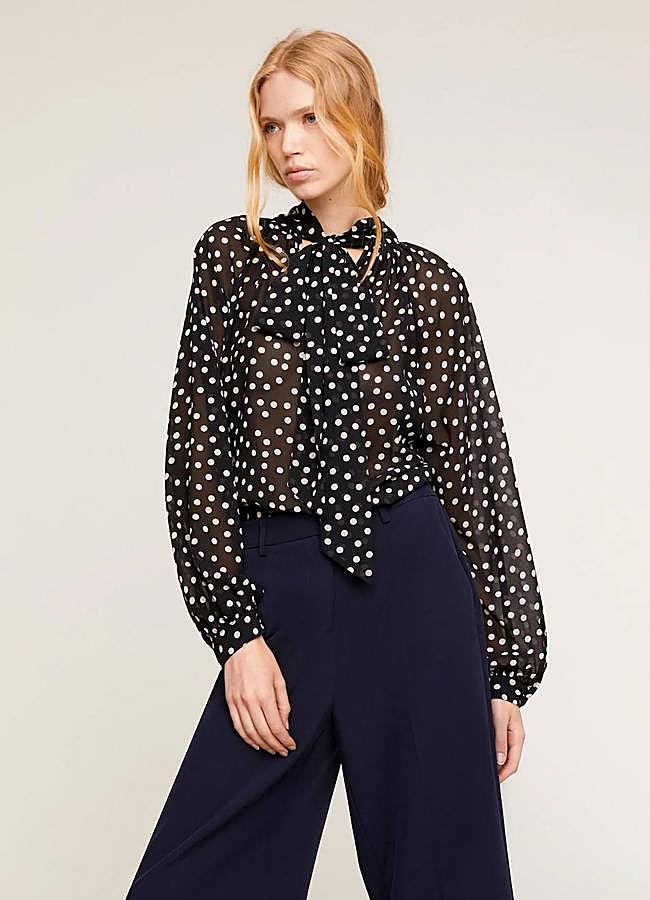 Imagen - Camisa de lunares con lazada