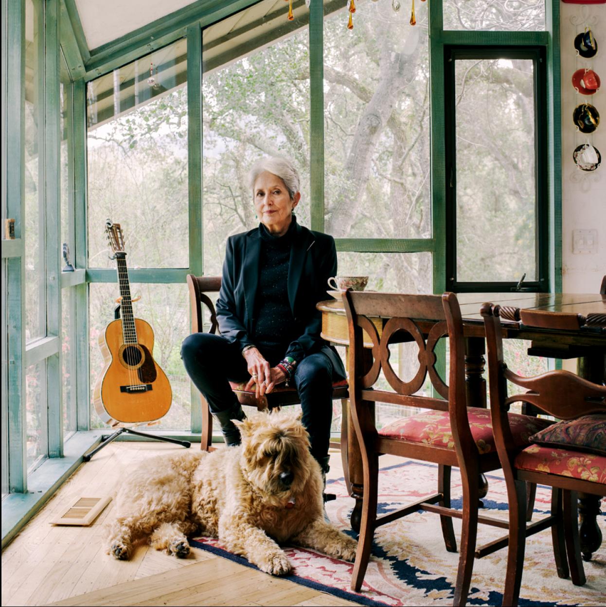 La cantautora y activista Joan Baez.