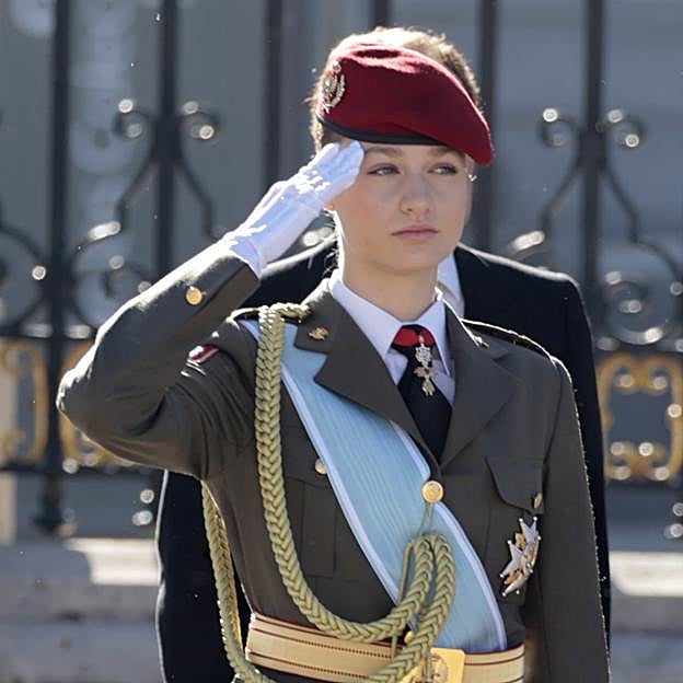 La princesa Leonor en la Pascua Militar de 2024. 