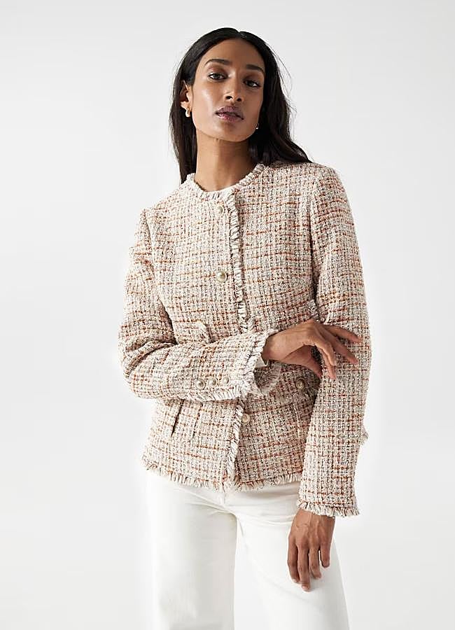 Imagen - Chaqueta beis de tweed de Salsa Jeans, 61,92 euros.