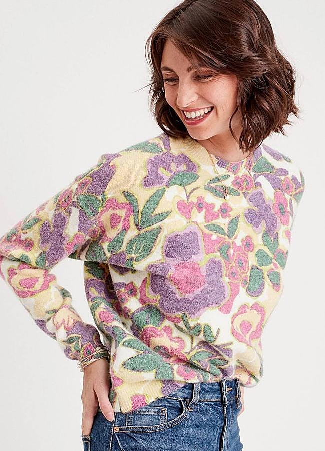 Imagen - Jersey con estampado primaveral multicolor