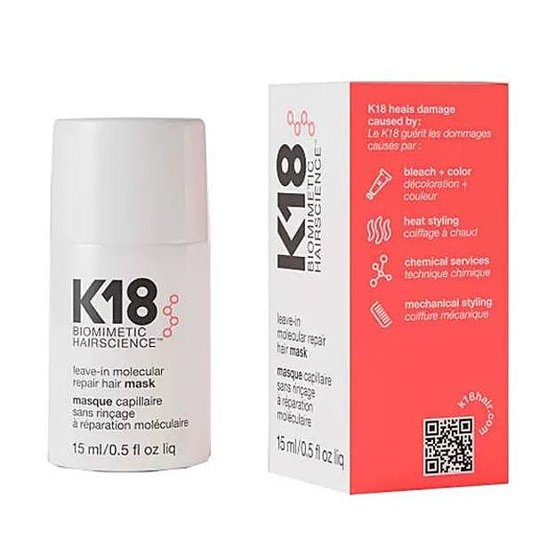 Leave-In Molecular Repair Mask de K18. Precio: 24,99 euros