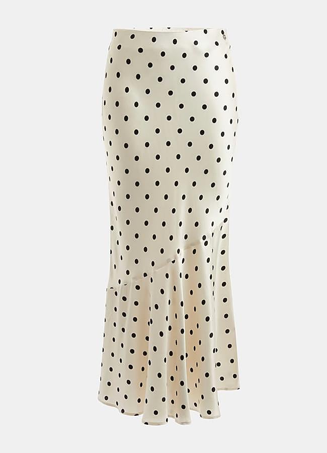 Imagen - Falda acampanada satén de Guess, 60 euros.