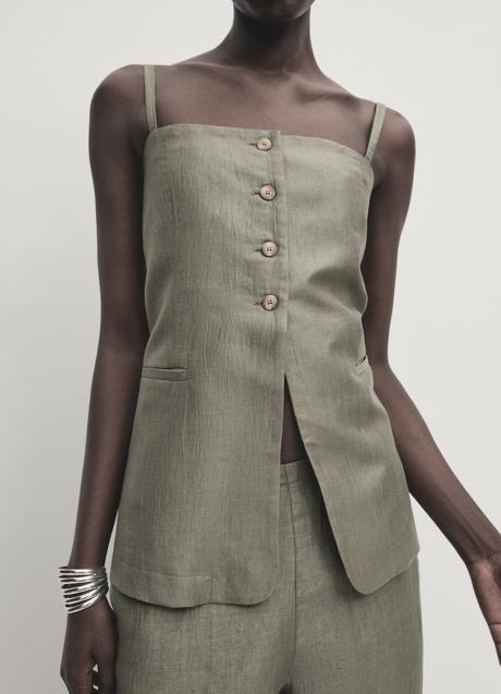 Imagen - Top de lino de Massimo Dutti (59,99 euros)