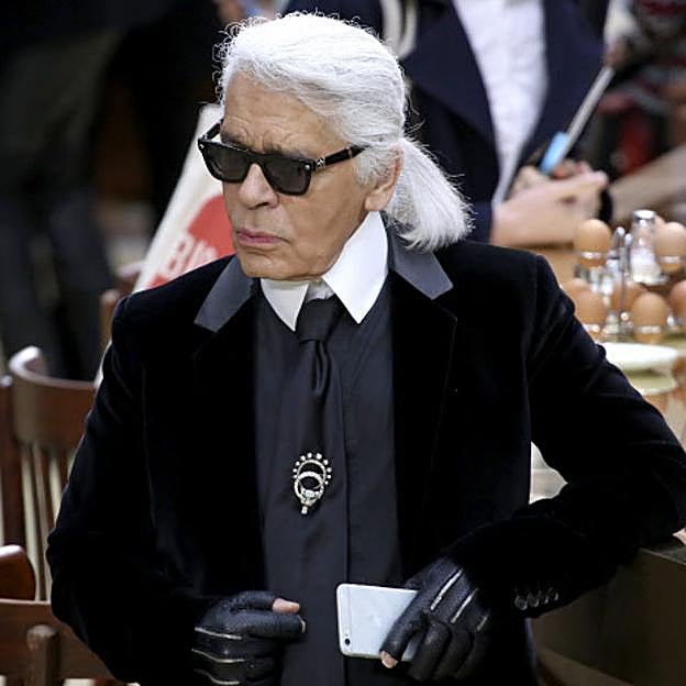 El diseñador alemán Karl Lagerfeld