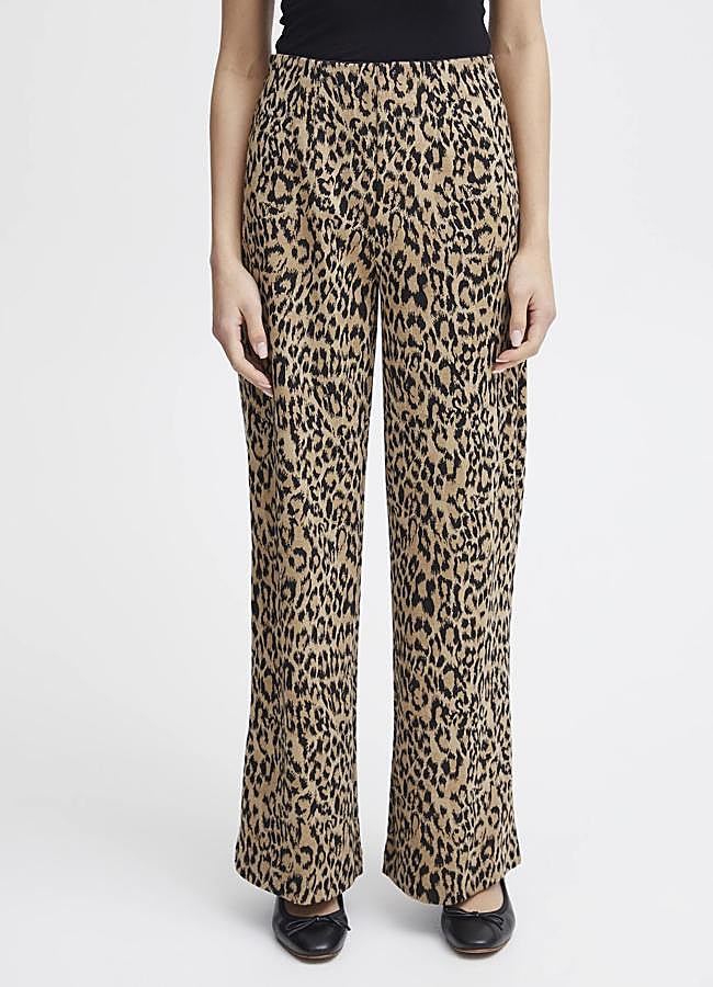 Imagen - Pantalones de leopardo de Ichi, 49,95 euros.