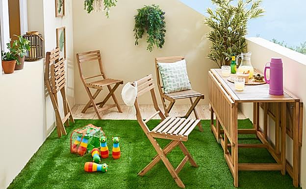 Cómo aprovechar bien una terraza pequeña.