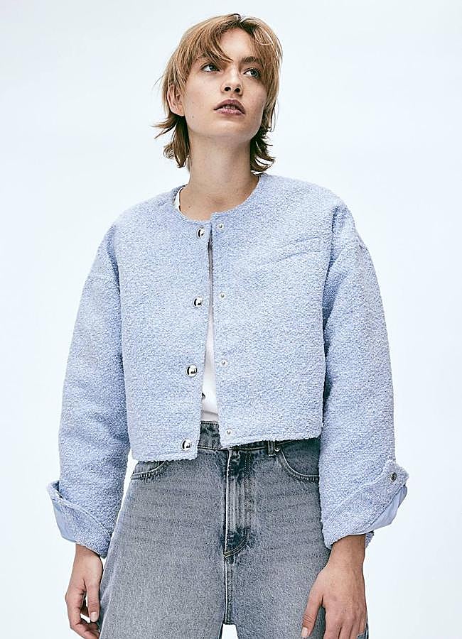 Imagen - Cazadora bomber en azul bebé