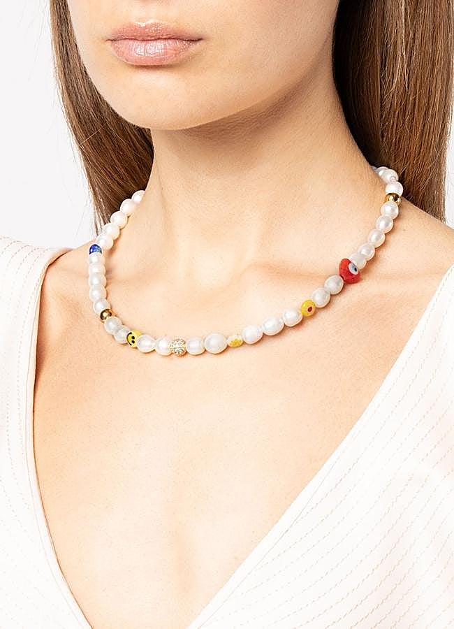Imagen - Nialaya Jewelry collar con perlas y cuentas, 231 euros.