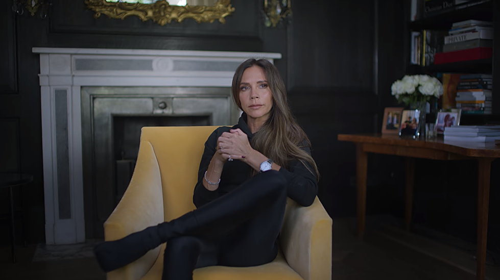 Victoria Beckham en uno de los rincones de su casa.