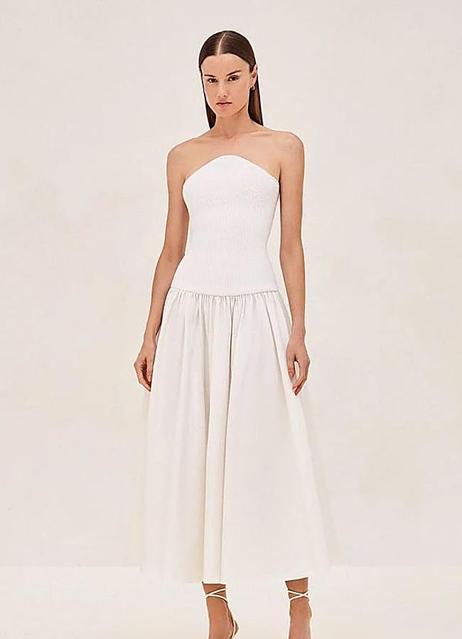 Imagen - Vestido sin tirantes de Alexis disponible en Borow.