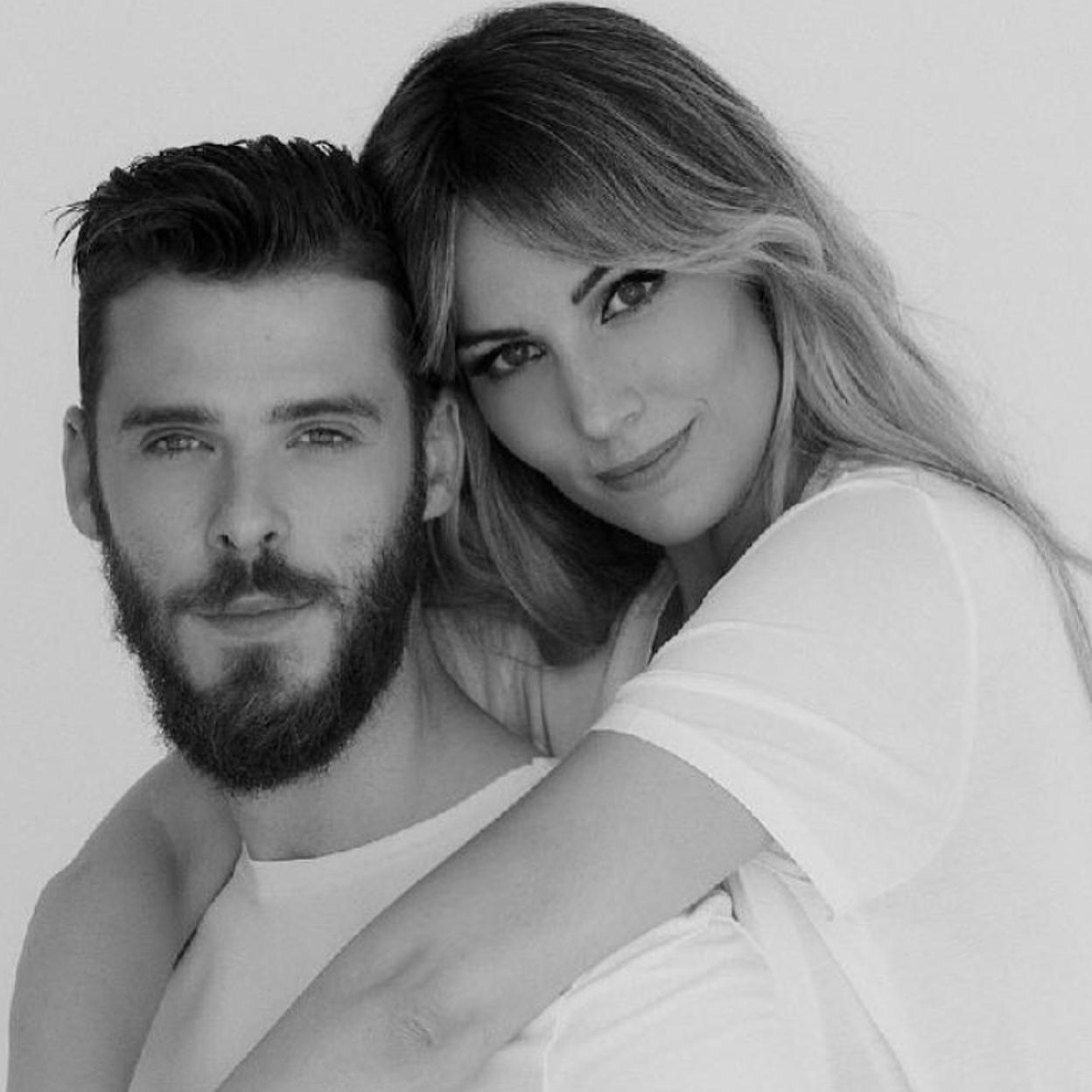 La cantante Edurne y el futbolista De Gea, en una imagen de sus redes. 