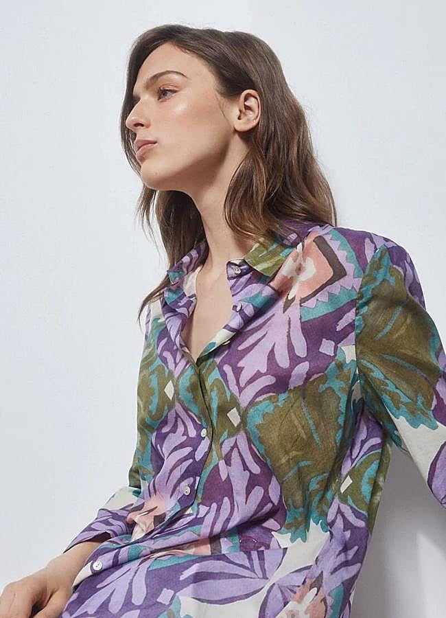 Imagen - Camisa de colores con estampado grande