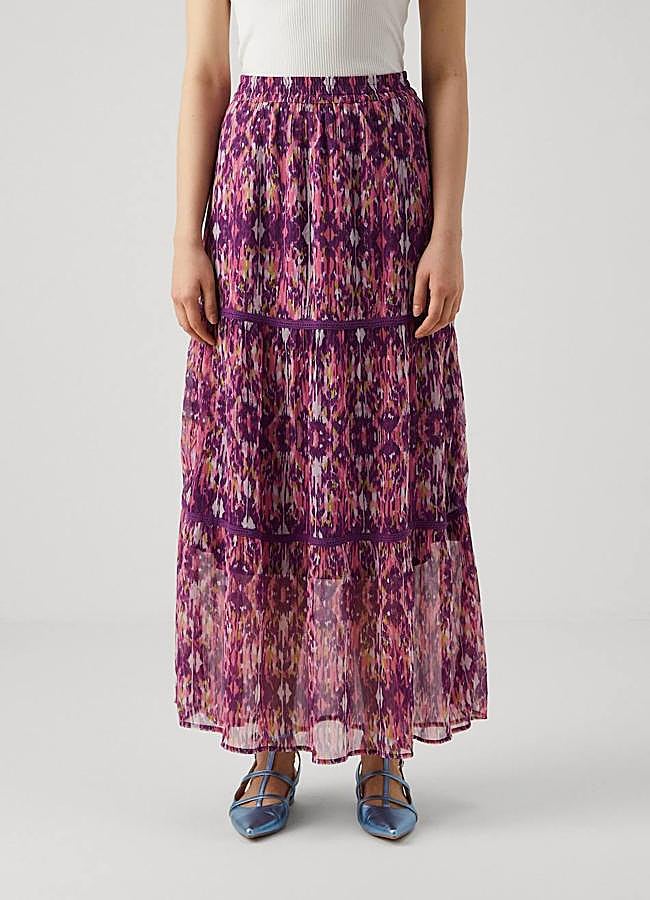 Imagen - Maxifalda con estampado ikat