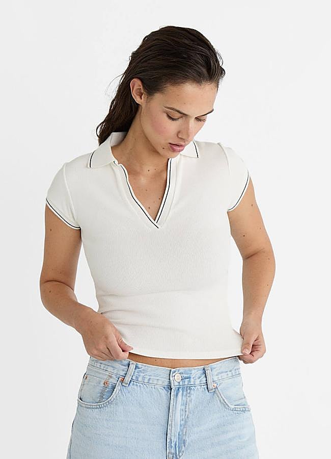 Imagen - Polo tenniscore en canalé