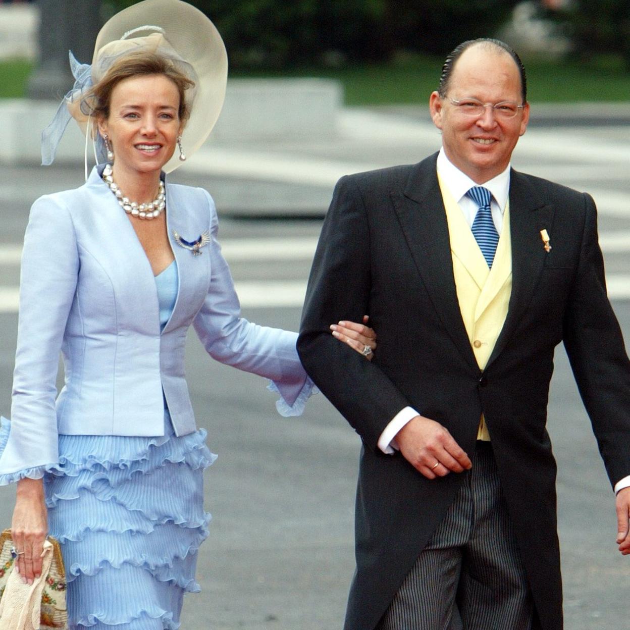 El príncipe Kardam de Bulgaria junto a su mujer Miriam de Ungría. 