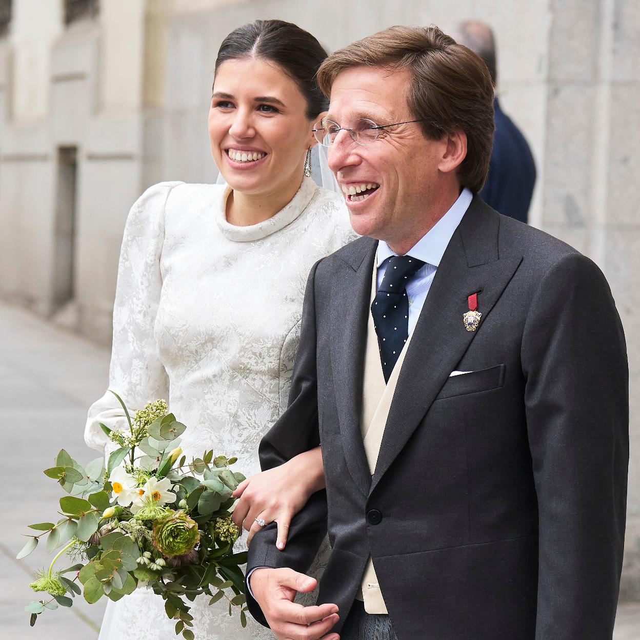 José Luis Martínez-Almeida y Teresa Urquijo el día de su boda. 