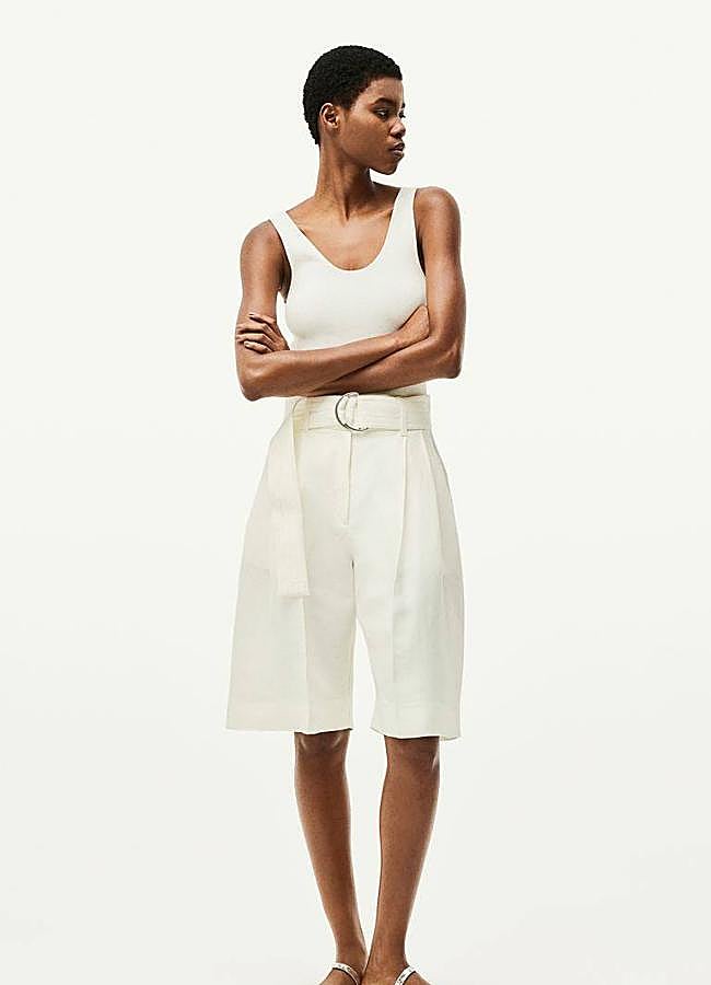 Imagen - Bermudas blancas oversize