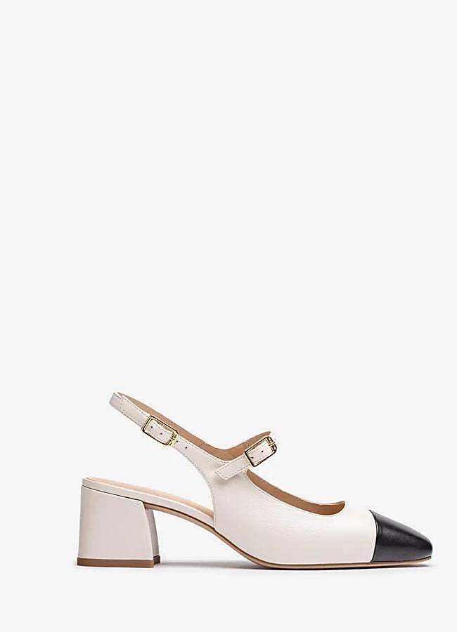 Imagen - Slingback bicolor de Unisa, 125 euros.