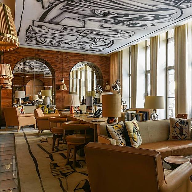 Imagen principal - Recepción y habitaciones del hotel Brach París.