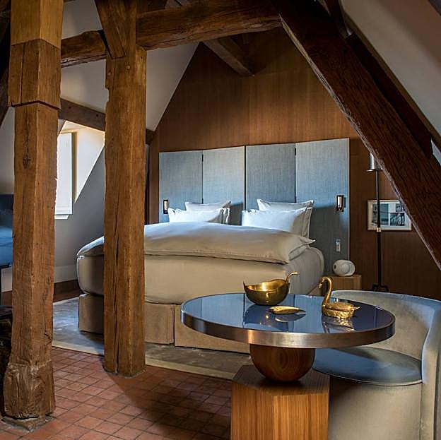 Imagen principal - Detalles del hotel Cour des Vosgues y su spa.