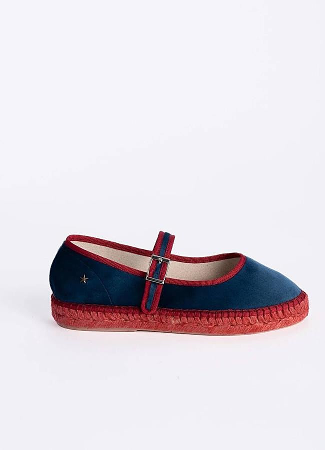 Imagen - Merceditas de yute con terciopelo