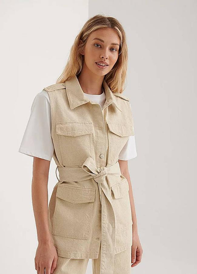 Imagen - Chaleco con maxi bolsillos y cinturón