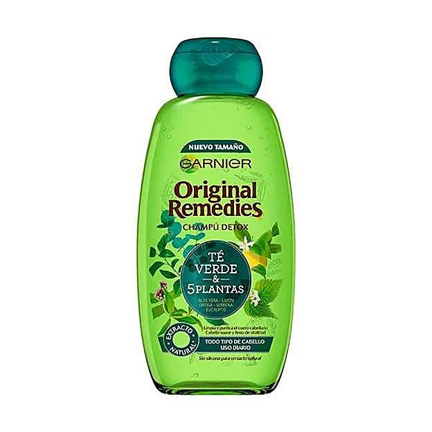 Champú Détox Té Verde & 5 Plantas de Garnier. Precio: 3,15 euros