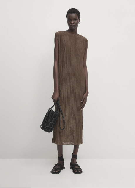 Imagen - Vestido marrón de Massimo Dutti (69,99 euros)