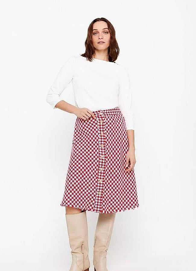 Imagen - Falda con estampado de vichy