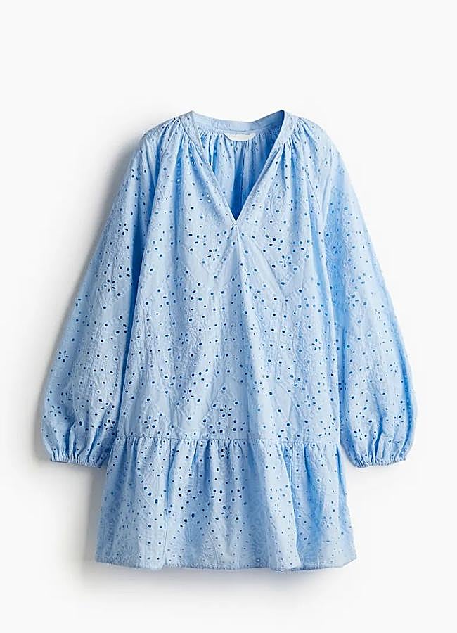 Imagen - Vestido túnica en bordado inglés de H&M, 29,99 euros.