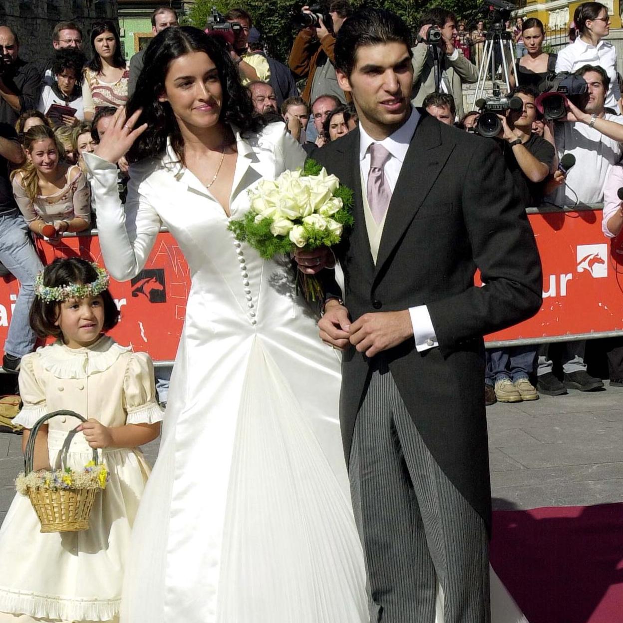 Blanca Romero y Cayetano Rivera, convertidos en marido y mujer. 